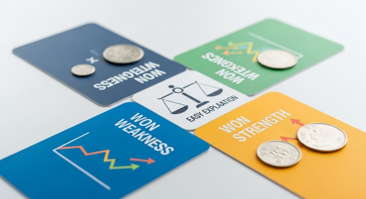 초보도 이해하는 원화 약세와 원화 강세 뜻 쉽게 정리 5가지